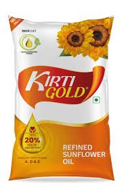 Kirti Gold Sunflower ( किर्ती गोल्ड सुर्यफुल तेल  ) ( 1 Ltr )