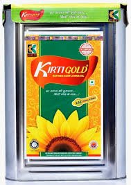 Kirti Gold Sunflower( किर्ती  गोल्ड सुर्यफुल  तेल ) ( 15 Ltr )